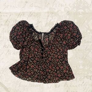 Free People Floral Blouse